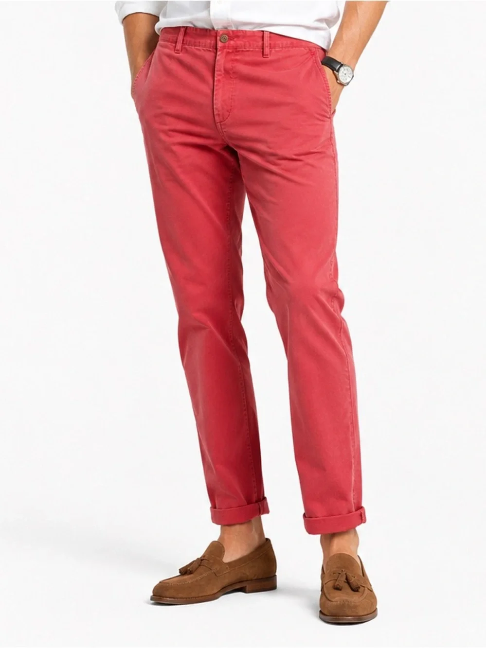 Polo Ralph Lauren Bedford Chino Pants Classic Fit Coral  32x32 Stretch CMB3006